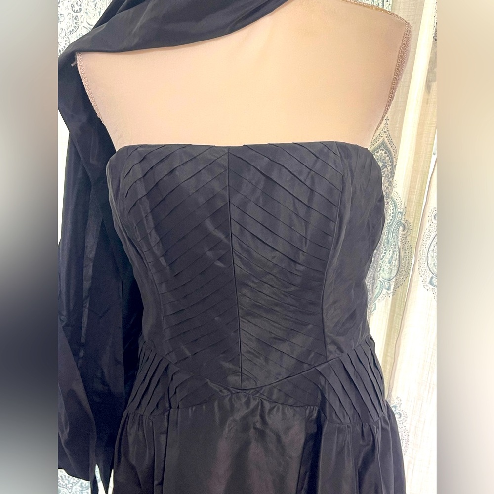 Strapless Dress with matching shawl